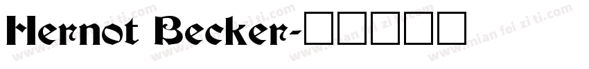 Hernot Becker字体转换